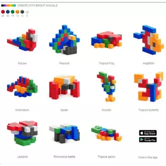 Magnetni gradbeni set PIXIO Bright Animals Magnetni gradbeni set PIXIO Bright Animals