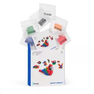 Magnetni gradbeni set PIXIO Bright Animals Magnetni gradbeni set PIXIO Bright Animals