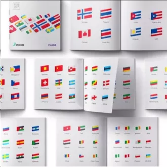 Magnetni komplet PIXIO Flags