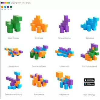 Magnetni komplet PIXIO Mini Dinos