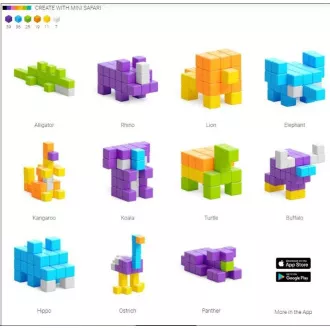 Magnetni komplet PIXIO Mini Safari