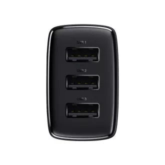 Baseus Compact Charger 3U 17W EU, črna