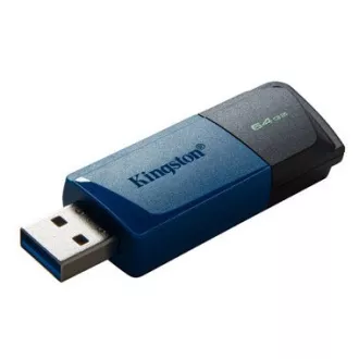 Kingstonov bliskovni disk 64 GB USB3.2 Gen 1 DataTraveler Exodia M (črna   modra)