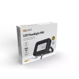 Solight LED reflektor PRO, 10W, 920lm, 5000K, IP65 Solight LED reflektor PRO, 10W, 920lm, 5000K, IP65