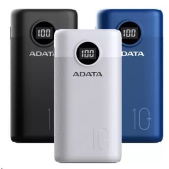 ADATA PowerBank AP10000 - zunanja baterija za mobilni telefon/tablico 10000 mAh, bela (37Wh) USB-C ADATA PowerBank AP10000 - zunanja baterija za mobilni telefon/tablico 10000 mAh, bela (37Wh) USB-C