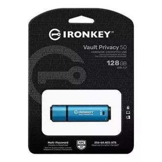 Kingston Flash disk IronKey 128 GB Vault Privacy 50 AES-256 šifriran, FIPS 197 Kingston Flash disk IronKey 128 GB Vault Privacy 50 AES-256 šifriran, FIPS 197