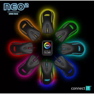 CONNECT IT NEO 2 gaming miška   SW, 7200 DPI, črna