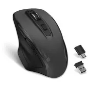 CONNECT IT Dual SmartSwitch brezžična miška, USB-A   C ( 1x baterija AA, brezplačna), siva