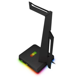 CONNECT IT NEO Stand-It RGB stojalo za slušalke   vozlišče USB, črno