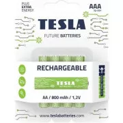 TESLA BATERIJE AAA GREEN  ZA PONOVNO POLNJENJE (HR03 / BLISTER FOLIJA 4 KOSI)
