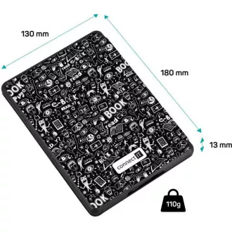 CONNECT IT etui za Amazon Kindle 2021 (11. generacija), DOODLE black