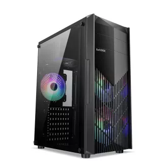 1stCOOL ohišje MONSTER, srednji stolp, AU, USB 3.0, brez napajalnika, sRGB ventilator, prozorna stranska plošča, črno