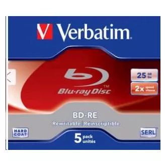 VERBATIM BD-RE(5-pack)Blu-Ray/Jewel/2x/25GB