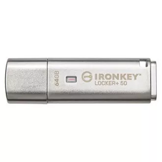 Kingstonov bliskovni disk IronKey 64 GB IKLP50 Locker  50 AES USB, s šifriranjem 256 bitov