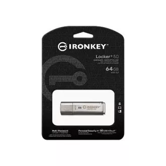 Kingstonov bliskovni disk IronKey 64 GB IKLP50 Locker  50 AES USB, s šifriranjem 256 bitov