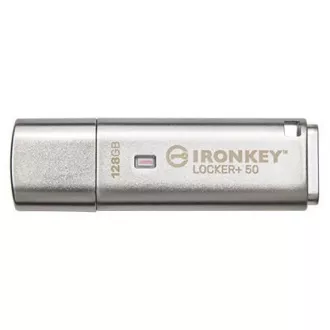 Kingstonov bliskovni disk IronKey 128 GB IKLP50 IronKey Locker  50 AES USB, s šifriranjem 256 bitov