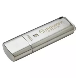 Kingstonov bliskovni disk IronKey 128 GB IKLP50 IronKey Locker  50 AES USB, s šifriranjem 256 bitov
