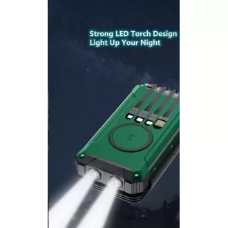 Viking sončna zunanja banka energije EP16W 16000 mAh, brezžično polnjenje