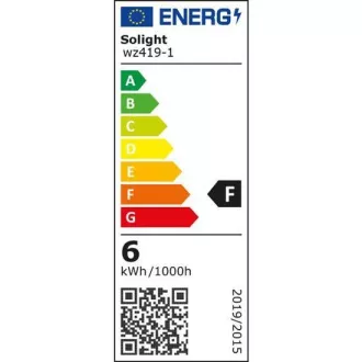 Solight LED žarnica, miniglobe, 6W, E27, 6000K, 510lm