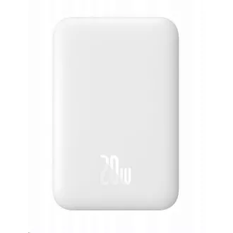 Baseus powerbank z brezžičnim polnjenjem 6000 mAh (združljiv z MagSafe), bela
