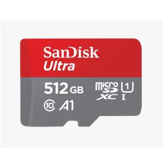 SanDisk MicroSDXC kartica 512GB Ultra (150 MB/s, A1 Class 10 UHS-I)   adapter