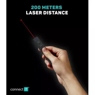 Laserski kazalnik CONNECT IT za polnjenje, črn Laserski kazalnik CONNECT IT za polnjenje, črn