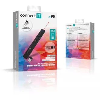 Laserski kazalnik CONNECT IT za polnjenje, črn Laserski kazalnik CONNECT IT za polnjenje, črn