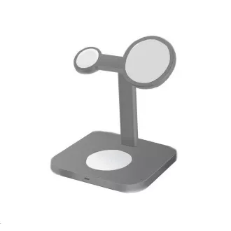 COTEetCI MagSafe 3v1 Stojalo in polnilna postaja za AirPods/iPhone/Apple Watch WS-36, siva COTEetCI MagSafe 3v1 Stojalo in polnilna postaja za AirPods/iPhone/Apple Watch WS-36, siva