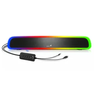 GENIUS USB SoundBar 200BT zvočniki/ Bluetooth/ 3, 5" jack/ 4W/ RGB/ črni