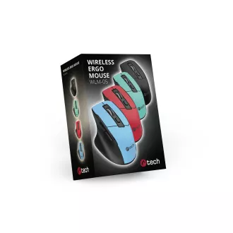 C-TECH Ergo miška WLM-05, brezžična, 1600DPI, 6 gumbov, USB nano sprejemnik, črna C-TECH Ergo miška WLM-05, brezžična, 1600DPI, 6 gumbov, USB nano sprejemnik, črna