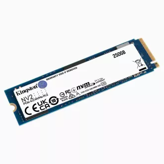 Kingston SSD 250GB NV2 M.2 2280 NVMe™ PCIe Gen (R: 3000 MB/s; W: 1300 MB/s) Kingston SSD 250GB NV2 M.2 2280 NVMe™ PCIe Gen (R: 3000 MB/s; W: 1300 MB/s)