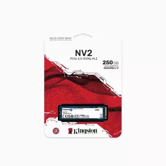 Kingston SSD 250GB NV2 M.2 2280 NVMe™ PCIe Gen (R: 3000 MB/s; W: 1300 MB/s) Kingston SSD 250GB NV2 M.2 2280 NVMe™ PCIe Gen (R: 3000 MB/s; W: 1300 MB/s)
