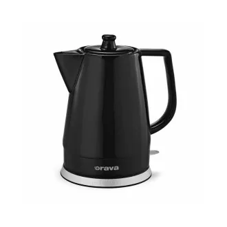 Orava VK-3813 B električni čajnik, 1500 W, 1,5 l, keramika, samodejni izklop, črn