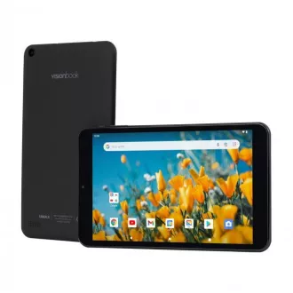 UMAX VisionBook Tablet 8L Plus -8" IPS 1280x800, Allwinner A133@1, 6GHz, 2GB, 32GB, PowerVR GE8300, Android 12 Go, črna