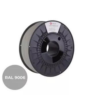 C-TECH Printing string (filament) PREMIUM LINE, PETG, beli aluminij, RAL9006, 1, 75mm, 1kg