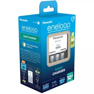 PANASONIC NAB. KJ51MCC04E 4xAAA ENELOOP N, 800 mAh za AA/AAA (Blistr 4ks   polnilec)