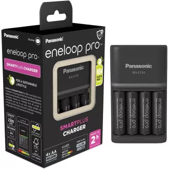 PANASONIC NAB. KJ55HCD40E 4xAA ENELOOP PRO N, 2500 mAh za AA/AAA (Blistr 4ks   polnilec)