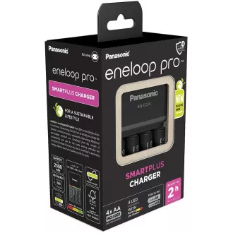 PANASONIC NAB. KJ55HCD40E 4xAA ENELOOP PRO N, 2500 mAh za AA/AAA (Blistr 4ks   polnilec)