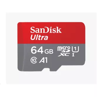 SanDisk MicroSDXC 64 GB Ultra (140 MB/s, A1 Class 10 UHS-I)   adapter