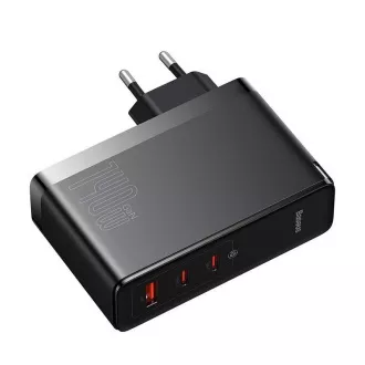 Baseus GaN5 Pro adapter za hitro polnjenje 2x USB-C   USB-A 140W črn