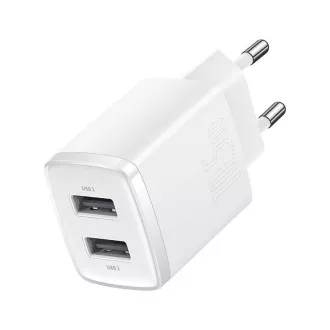 Baseus Compact Charger 2U 10,5W bela
