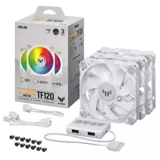 ASUS ventilator TUF GAMING TF120 ARGB 3IN1 WHITE, 3x120mm ventilator za PC ohišje ASUS ventilator TUF GAMING TF120 ARGB 3IN1 WHITE, 3x120mm ventilator za PC ohišje