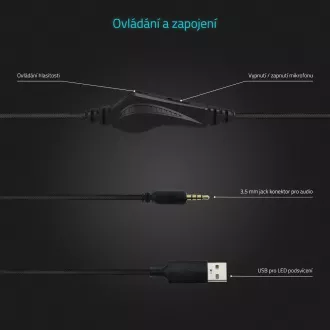 LAMAX Heroes Guard1 - slušalke - črne
