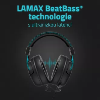 LAMAX Heroes Defender1 - slušalke - črne