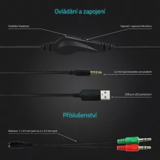 LAMAX Heroes Defender1 - slušalke - črne