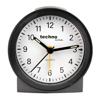 Analogna budilka TechnoLine Modell G, srebrna