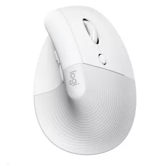 Logitech Lift Vertical Ergonomska miška za poslovne računalnike, Mac, belkasto-siva
