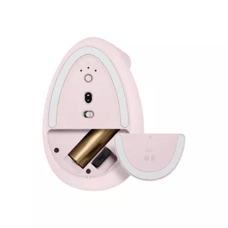 Logitech Lift vertikalna ergonomska miška za poslovne uporabnike, roza