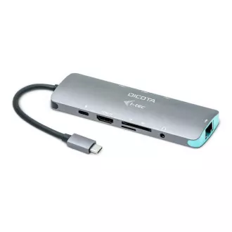 DICOTA USB-C Prenosna priklopna postaja 8 v 1 4K HDMI/PD 100W