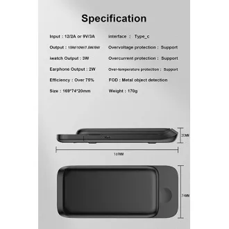 1stCOOL Brezžični polnilec QI 3v1, zložljiv, združljiv z Apple, črn 1stCOOL Brezžični polnilec QI 3v1, zložljiv, združljiv z Apple, črn